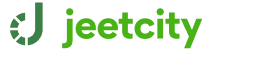 Jeetcity brand name in green modern typography