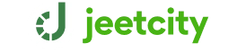 Jeetcity logo with green letter J on a clean white background